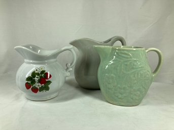 Set Of Cute Assorted Pitchers