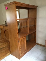 Large Hutch With Glass Shelves