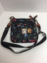 Cute Black Floral Hand Bag