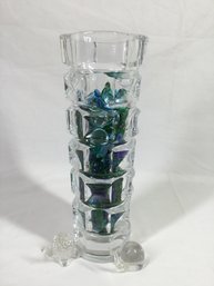 Fancy Cut Glass Vase