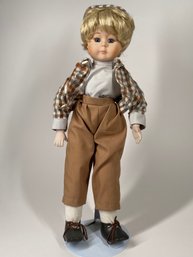 Vintage Little Boy Porcelain Doll