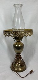 Antique Brass Oil Lamp