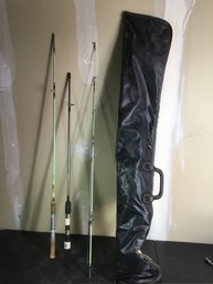 Fishing Rods In Black Case