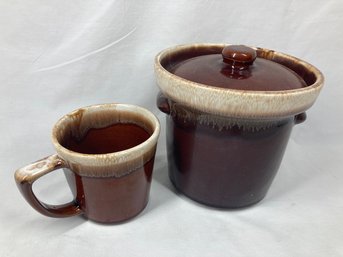 Brown Mug And Jar