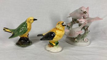 Collection Of Porcelain Birds (see Photos For Condition)