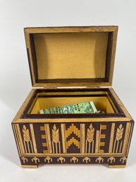 Beautiful Handcrafted Box With Trinkets & Treasures