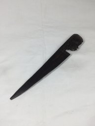 Vintage Hardwood Carved Head African Letter Opener