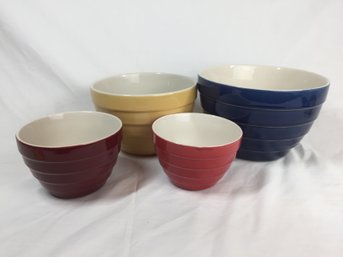 Colored Set Of Mixing Bowls