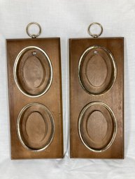 Pair Of Oval Wooden Picture Frames