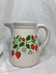 Small Strawberry Pitcher