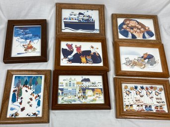 Collection Of Framed Cards By Alaskan Artist Rie Munoz