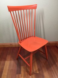 Orange Ethan Allen Wooden Chair