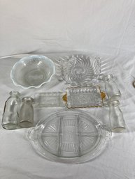 Beautiful Assortment Of Glass Dishes And Jars