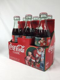 Coca-cola Classic Christmas Glass Bottles