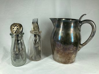 Pitcher And Set Of Kitchen Utensils