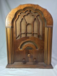 Wurlitzer All American Mohawk Lyric Radio In Wood Case