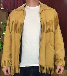 Berman Buckskin Co. Vintage Buckskin Fringe Leather Jacket