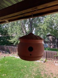 Hanging Planter And Two Bird Feeders (see Other Photos)