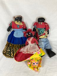 Action Of Cloth Dolls