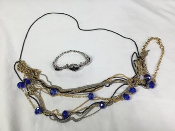 Lot Of Assorted Blue Gem Jewelry
