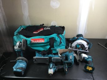 Awesome Collection Of Makita Tools In Bag With Tools Shown In Photos