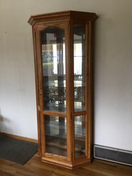 Curio Cabinet With Glass Doors-