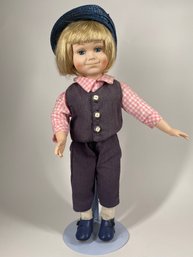 Vintage Newsboy Porcelain Doll