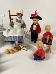 Group Of Miniature Vintage Dolls