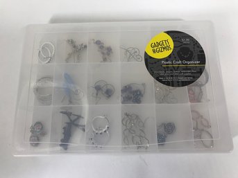 Clear Separator Box With Lots Of Assorted Jewelry