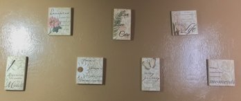 Set Of Inspirational Plaques