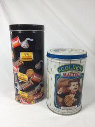 Hershey And Golden Malted Containers