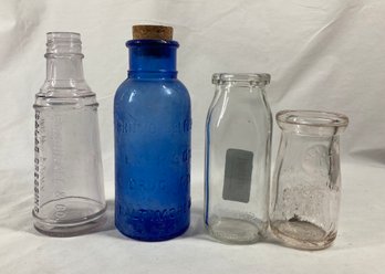 Assortment Of Glass Bottle/jugs