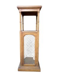 Wooden Pedestal Display Cabinet