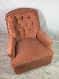 Nice Swivel/ Rocking Chair -some Wear And Staining On Arms ( Previous Owner Had A Pet)