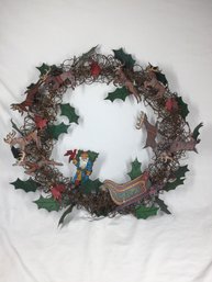 Cute Metal Christmas Wreath