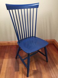 Blue Ethan Allen Wooden Chair