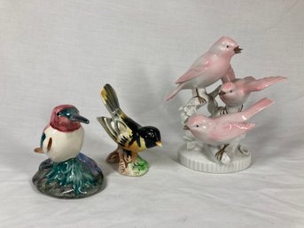 Collection Of Ceramic Birds