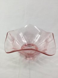 Glass Ruffled Bowl