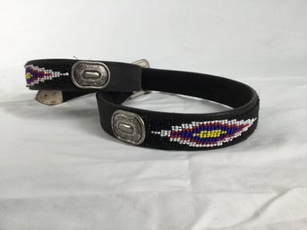 Beautifully Hand Beaded Black Belt