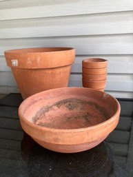 Large Assortment Of Clay Planting Pots