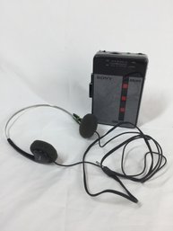 Cool Vintage Sony Brand Walkman, Headphone Is Broken, See Photos