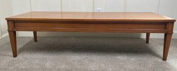 Hekman Long Coffee Table  With End Drawers