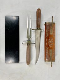 Vintage Asian Carving Knife Set