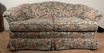 Floral Upholstered Loveseat With Skirt- Great Condition!