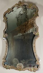 Fabulous Antique Regency Style Mirror With Painted Patinae