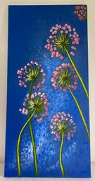 Hand Painted Blue Sky & Flowers