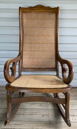 Antique Caned Rocker