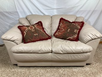 Nice White 2 Cushion Living Room Sofa