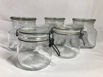 Set Of Vintage Air Tight Container Jars