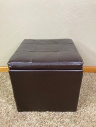 Leather Storage Ottoman